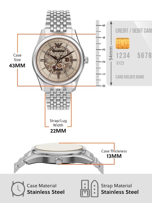 Emporio Armani Silver Watch AR60095