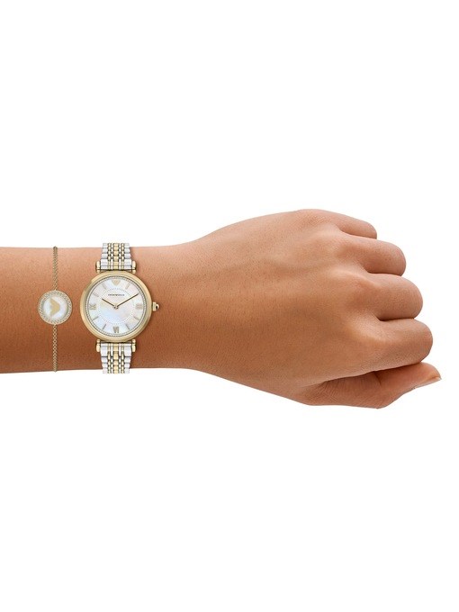 Emporio Armani 2 Tone Watch AR80086SET Emporio Armani 2 Tone Watch AR80086SET