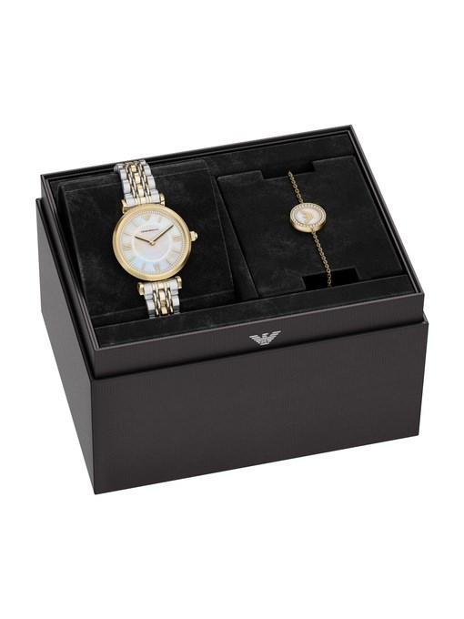 Emporio Armani 2 Tone Watch AR80086SET Emporio Armani 2 Tone Watch AR80086SET