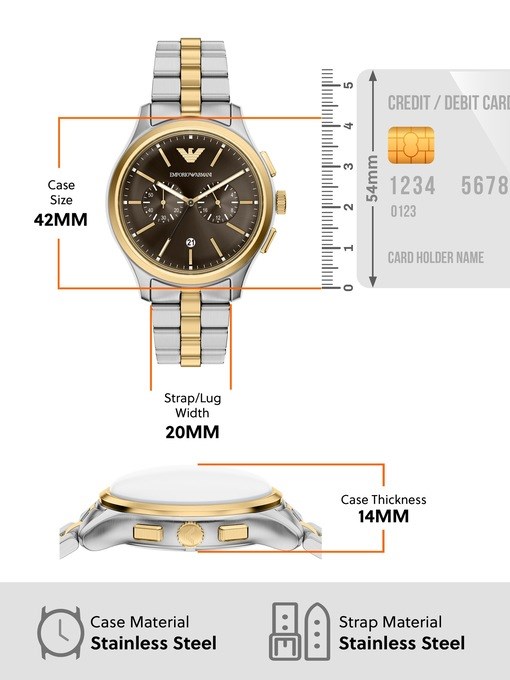 Emporio Armani 2 Tone Watch AR80084SET