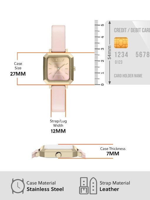 Armani Exchange Pink Watch AX5737