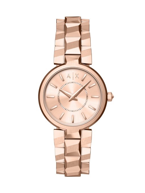 Armani Exchange Two-Hand Gold-Tone Stainless Steel Watch