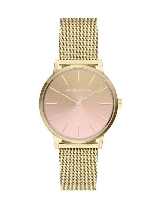 Armani Exchange Two-Hand Gold-Tone Stainless Steel Watch