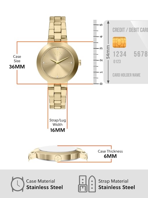 Armani Exchange Gold Watch AX7177SET