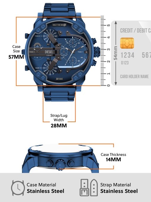 Diesel Mr. Daddy 2.0 Blue Watch DZ7496