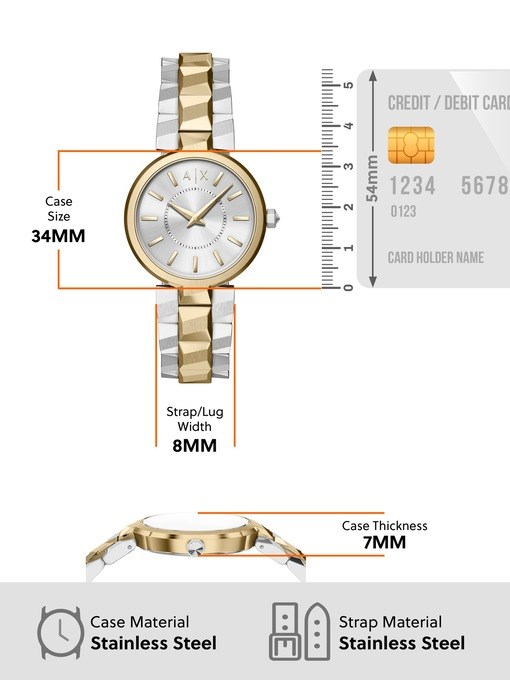 Armani Exchange 2 Tone Watch AX4406