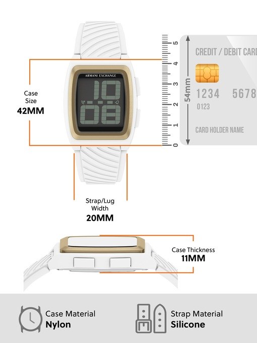 Armani Exchange White Watch AX2968