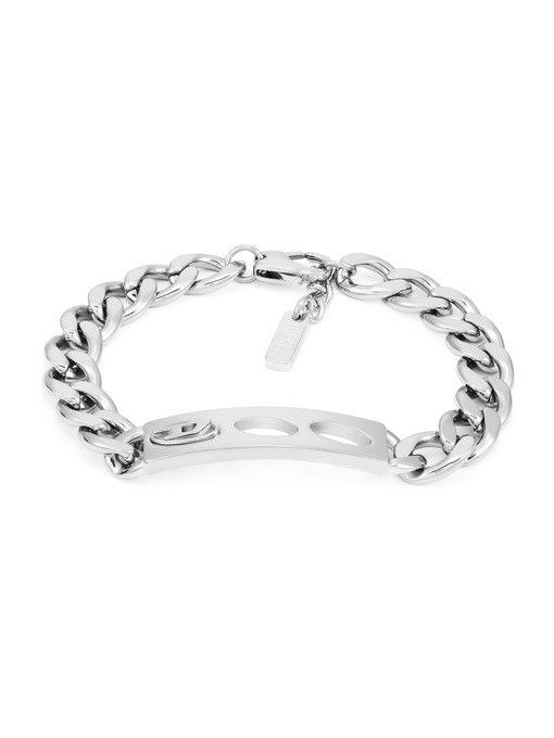 Diesel D Logo Silver Bracelet DX1663040
