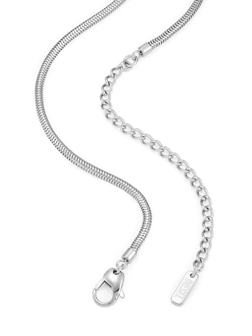 Diesel D Logo Silver Necklace DX1672040 Diesel D Logo Silver Necklace DX1672040