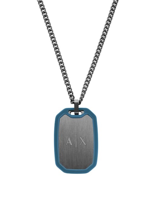 Armani Exchange  Gunmetal Necklace AXG0171060