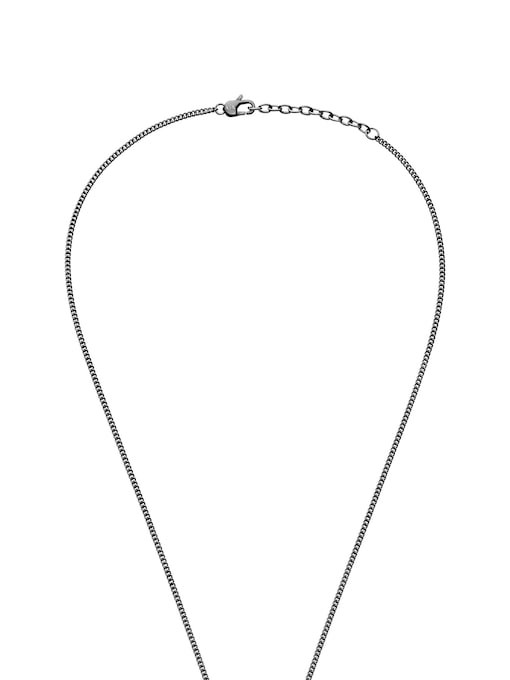 Armani Exchange  Gunmetal Necklace AXG0171060