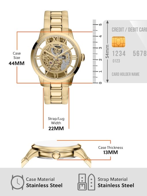 Fossil Townsman Gold Watch ME3280