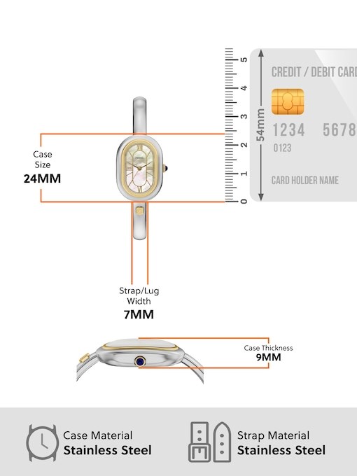 Fossil Sloan Silver Watch ES5455