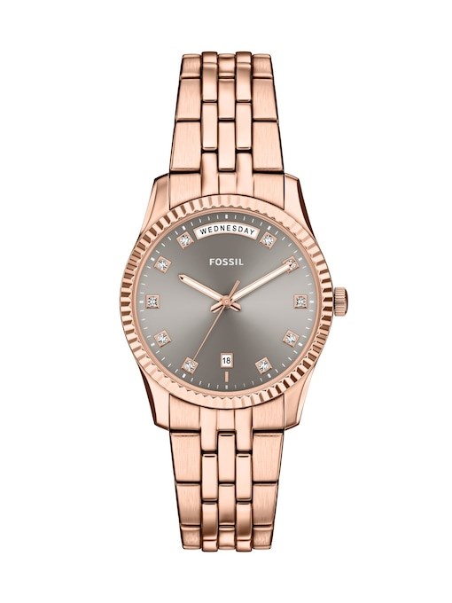 Fossil Scarlette Silver Watch ES5403