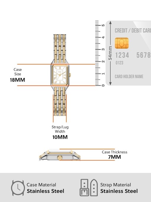 Fossil Raquel 2 Tone Watch ES5468 Fossil Raquel 2 Tone Watch ES5468