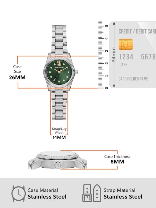 Michael Kors Lexington Silver Watch MK7580 Michael Kors Lexington Silver Watch MK7580