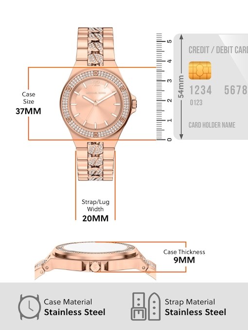 Michael Kors Lennox Rose Gold Watch MKO1247 Michael Kors Lennox Rose Gold Watch MKO1247