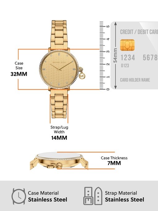 Michael Kors Pyper Gold Watch MK7572