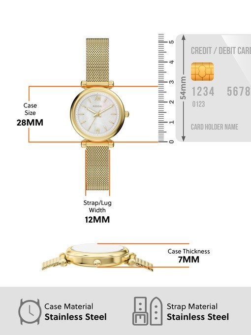Fossil Carlie Gold Watch ES5462