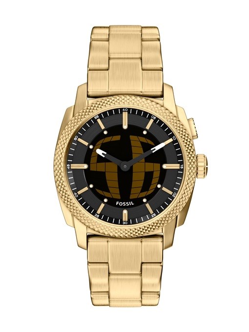 Fossil Machine Gold Watch FS6157