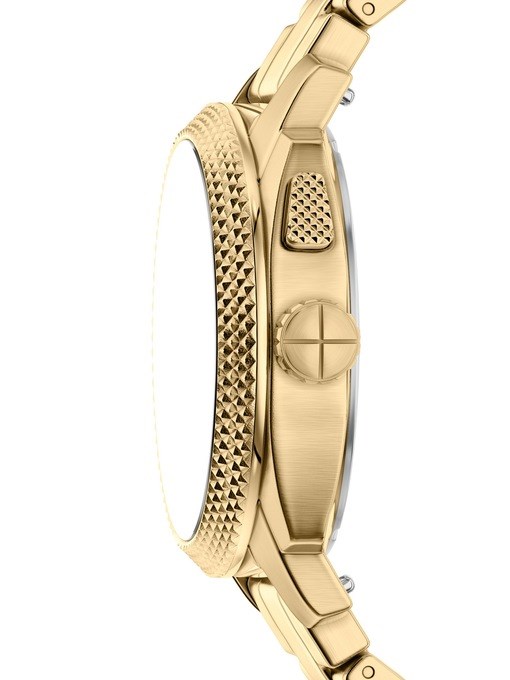 Fossil Machine Gold Watch FS6157