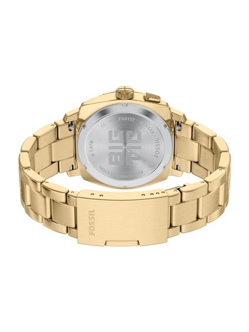 Fossil Machine Gold Watch FS6157