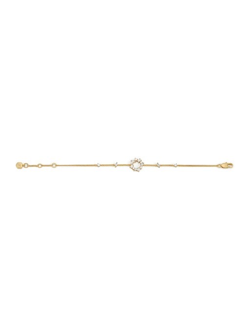 Ellis Mixed Shapes Gold-Tone Brass Station Bracelet