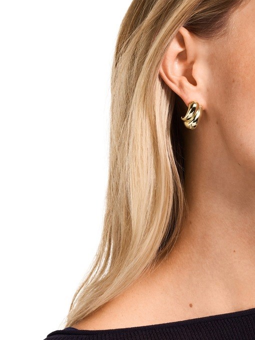 Emporio Armani Gold Earring EGS3339710 Emporio Armani Gold Earring EGS3339710