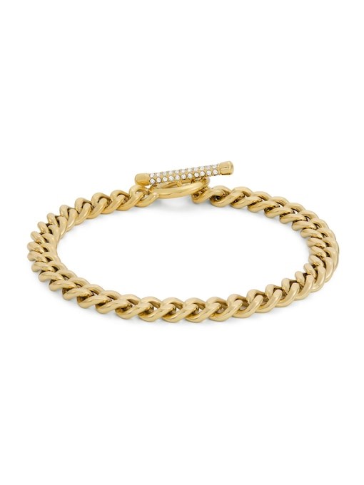 Fossil Carlie T-Bar Gold Bracelet JF04957710