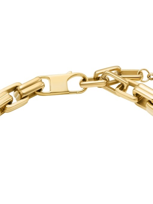 Raquel Bold Chains Gold-Tone Stainless Steel Chain Bracelet