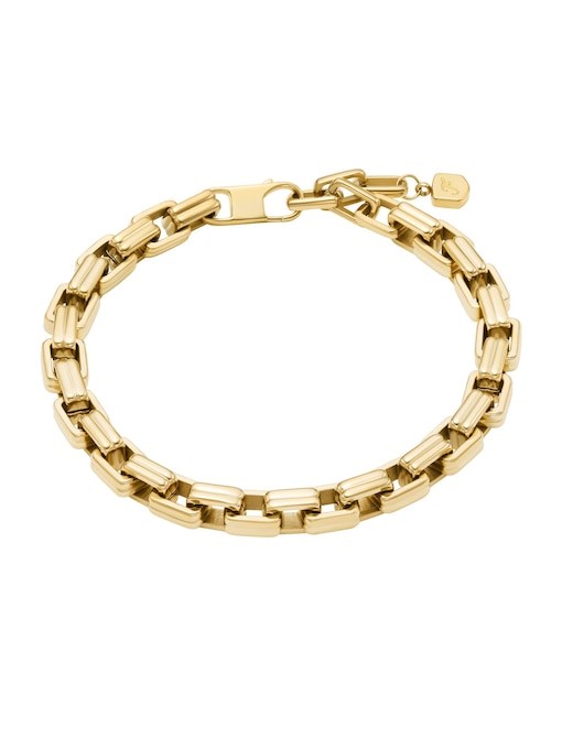 Raquel Bold Chains Gold-Tone Stainless Steel Chain Bracelet