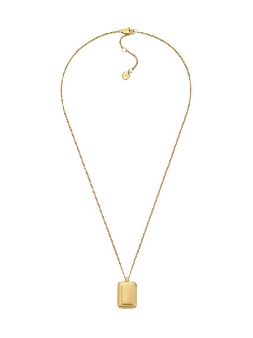 Raquel Glitz White Mother-of-Pearl Spinning Pendant Necklace