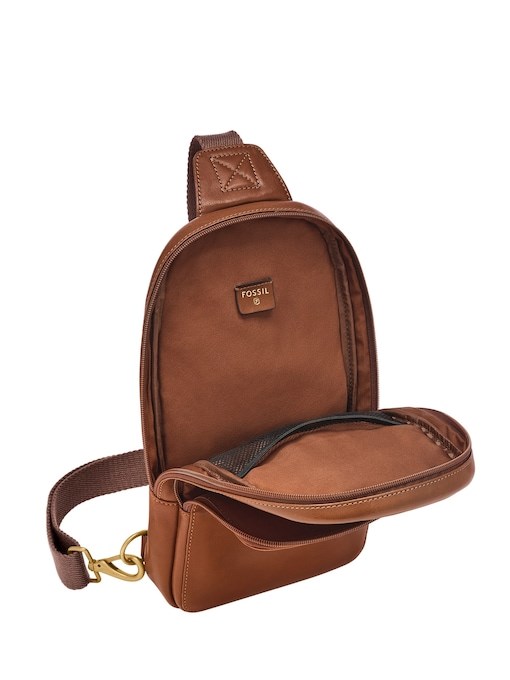 Fossil Finn Brown Shoulder Bag MBG9646212