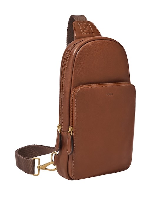 Fossil Finn Brown Shoulder Bag MBG9646212