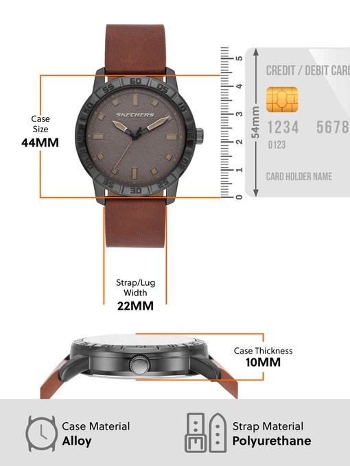 Skechers Men'S Stackable Set Brown Watch SR9090 Skechers Men'S Stackable Set Brown Watch SR9090