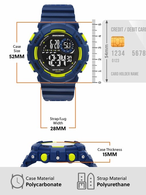 Skechers Macafee Blue Watch SR1173 Skechers Macafee Blue Watch SR1173