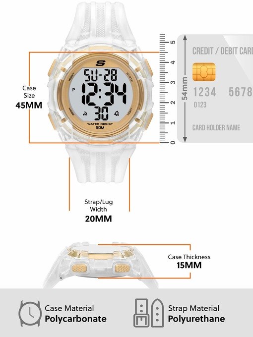 Skechers El Porto Clear Watch SR1175 Skechers El Porto Clear Watch SR1175