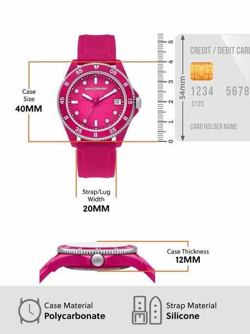 Skechers Rosencrans Pink Watch SR6308 Skechers Rosencrans Pink Watch SR6308