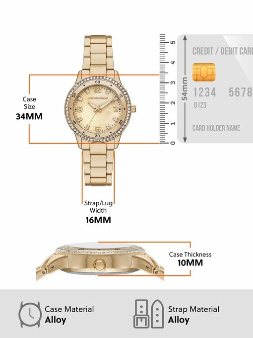 Skechers Deelane Gold Watch SR6302