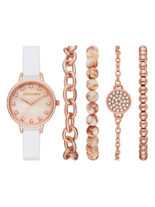 Skechers Mop Dial Set White Watch SR9080 Skechers Mop Dial Set White Watch SR9080