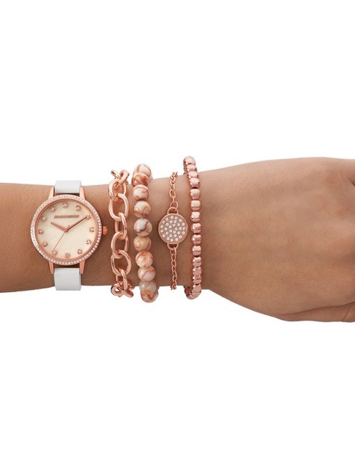 Skechers Mop Dial Set White Watch SR9080 Skechers Mop Dial Set White Watch SR9080