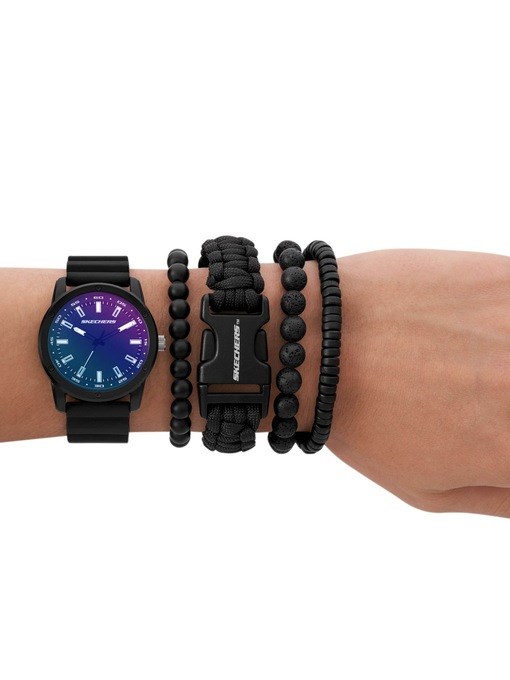 Skechers Laser Crystal Set Black Watch SR9083