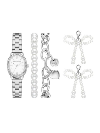 Skechers Sets Silver Watch SR9135