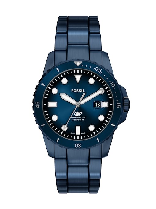 Fossil Blue Dive Three-Hand Navy Stainless Steel Watch Fossil Blue Dive Three-Hand Navy Stainless Steel Watch