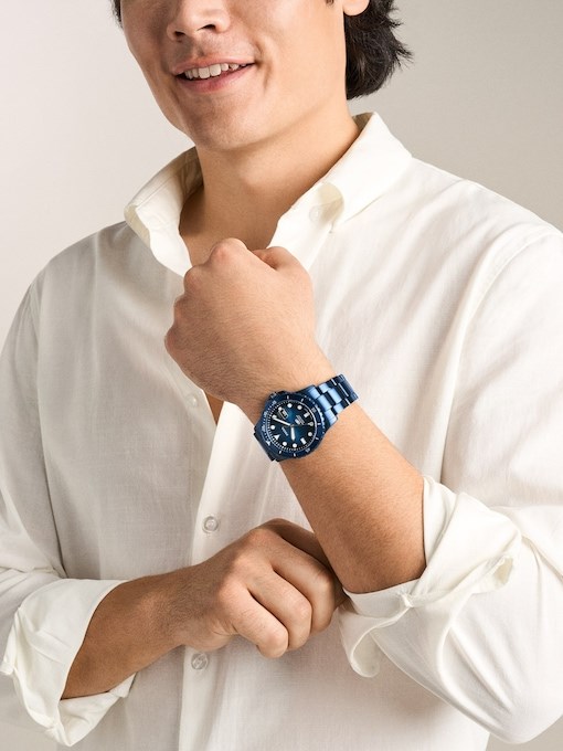 Fossil Blue Dive Three-Hand Navy Stainless Steel Watch Fossil Blue Dive Three-Hand Navy Stainless Steel Watch