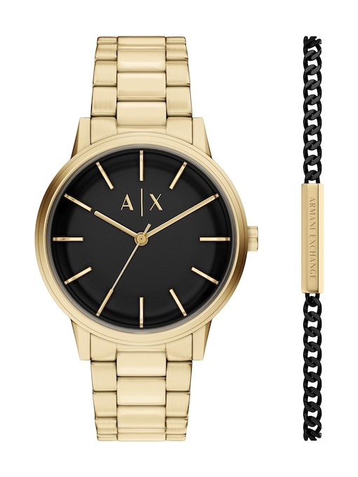 Armani Exchange Gold Watch AX7178SET Armani Exchange Gold Watch AX7178SET