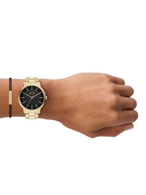 Armani Exchange Gold Watch AX7178SET Armani Exchange Gold Watch AX7178SET