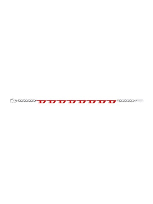 Diesel D Logo Silver Bracelet DX1690040 Diesel D Logo Silver Bracelet DX1690040