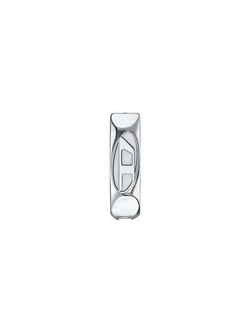 Diesel Oval D Logo Silver Earring DX1692040