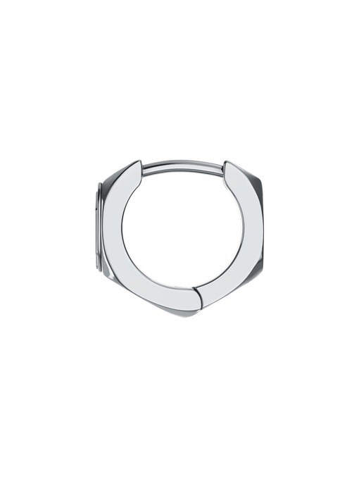 Diesel Oval D Logo Silver Earring DX1692040